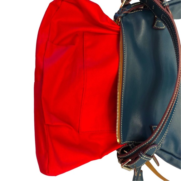 Dooney & Bourke Teagan 2pc Italian Vacchetta Leather Florentine Satchel MultiHP - Picture 10 of 16